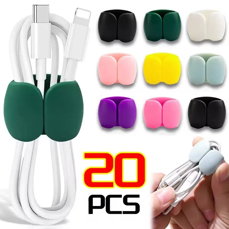 Cable Management Sleeve - 10/5/1PCS 다기능 케이블 정리기 USB 홀더