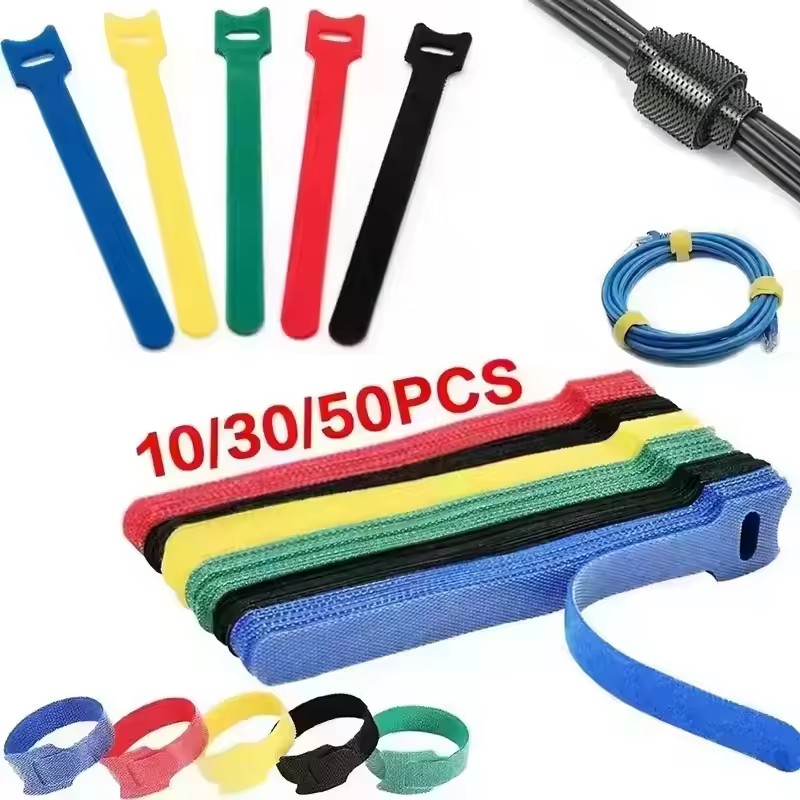 Cable Management Sleeve - 10/30/50PCS USB 케이블 정리기 와인더 타이
