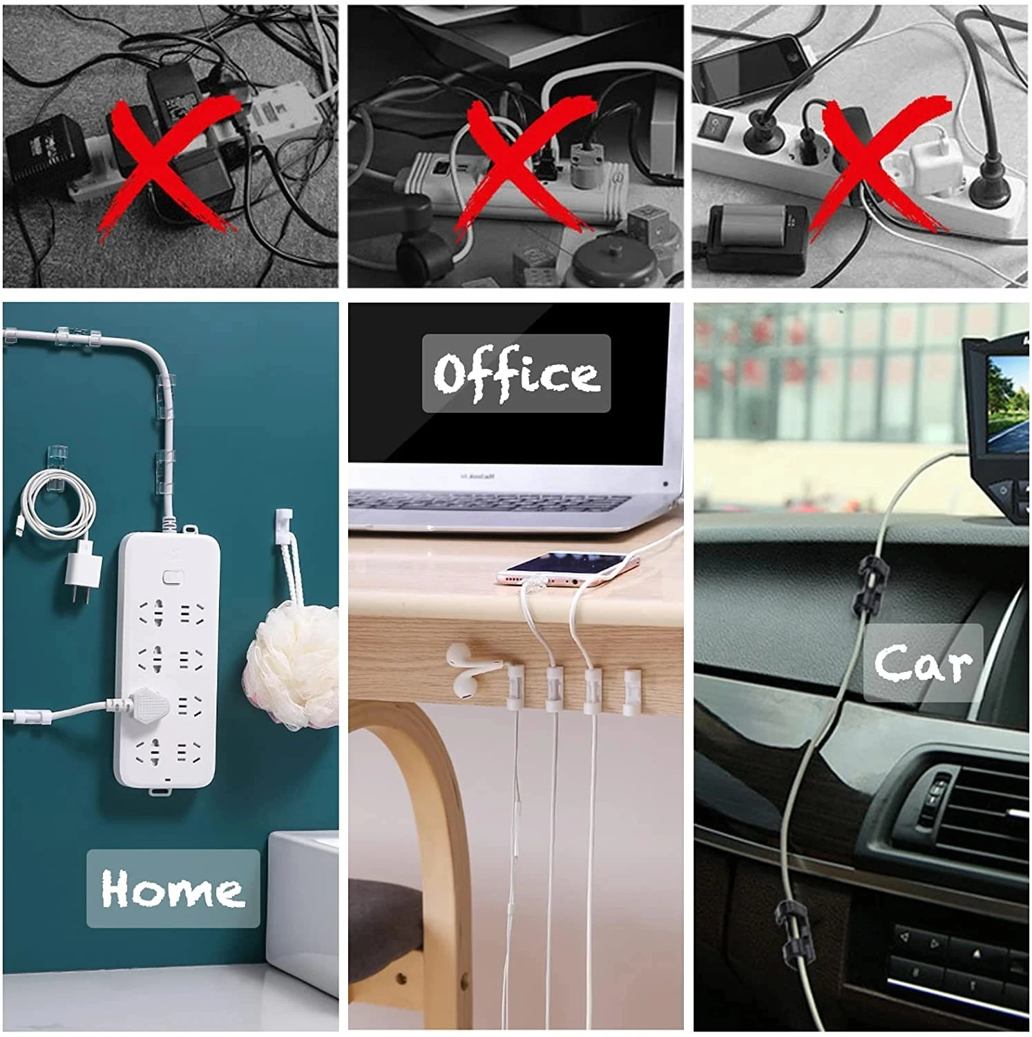 케이블 클립 정리기 드롭 와이어 홀더 코드 관리 셀프  - Cable Management Sleeve 리뷰 및 가격