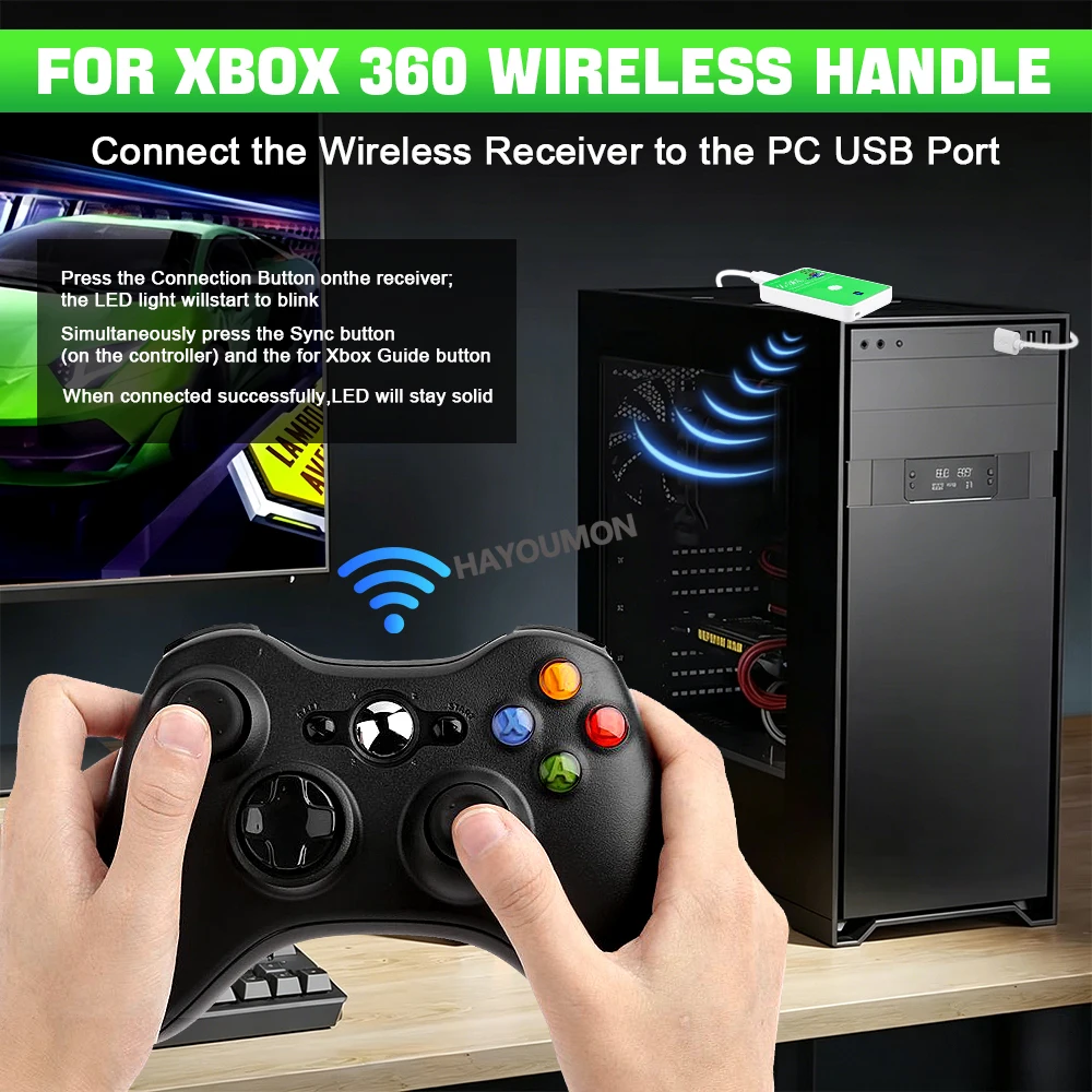 무선 게임 수신기 USB 컨트롤러 게임패드 변환기 PC - Pc Gaming Windows 7 리뷰 및 가격