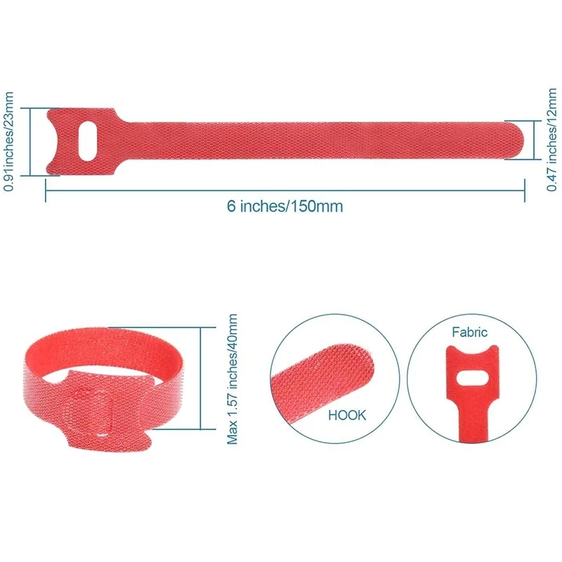 10-50Pcs 다목적 패스너 케이블 스트랩 테이프 타 - Cable Management Sleeve 리뷰 및 가격