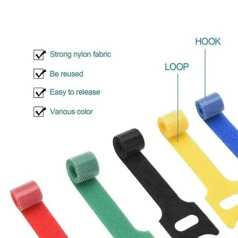10/30/50PCS USB 케이블 정리기 와인더 타이 - Cable Management Sleeve 리뷰 및 가격