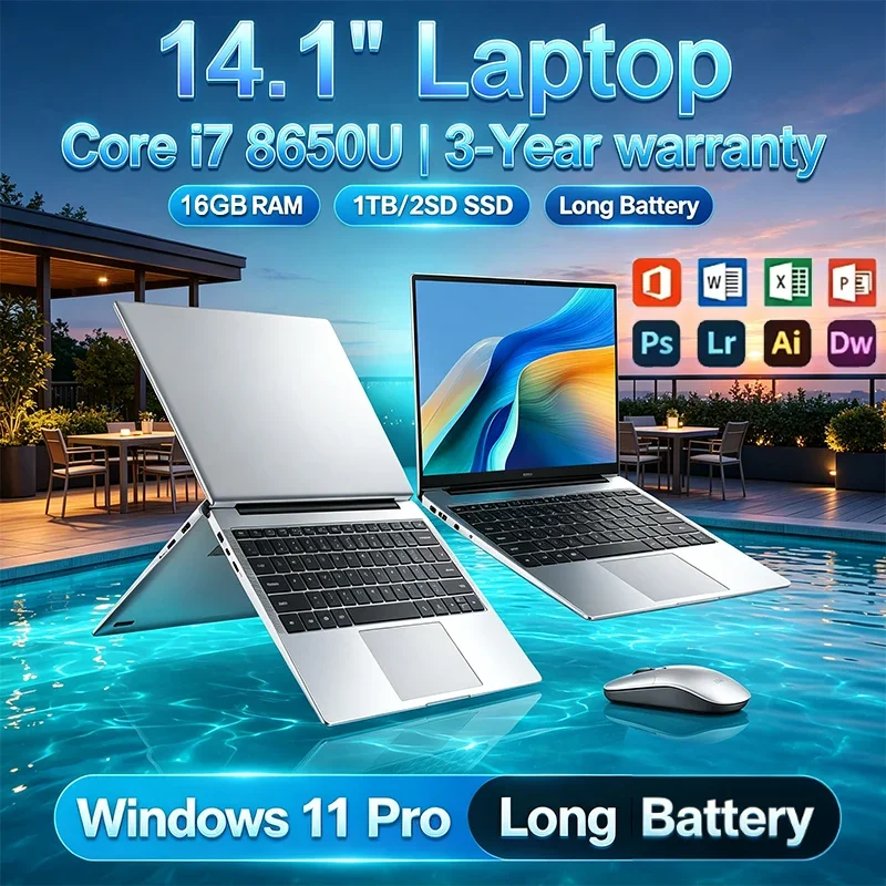 새로운 14.1인치 휴대용 노트북 윈도우 11 32GB - Pc Gaming Intel Core I7 리뷰 및 가격