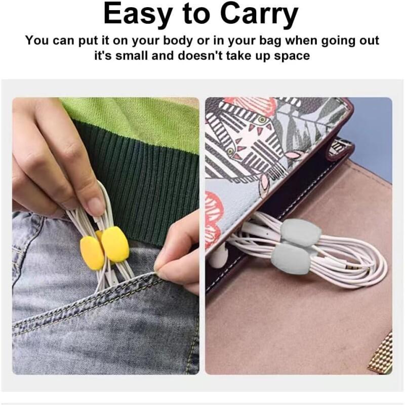 5/30Pcs 실리콘 케이블 정리 클립, USB 충전  - Cable Management Sleeve 리뷰 및 가격