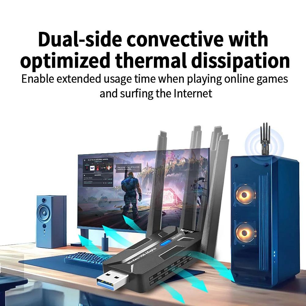 WiFi 6 USB 3.0 어댑터 1800Mbps 듀얼 - Pc Gaming Graphics Card 리뷰 및 가격