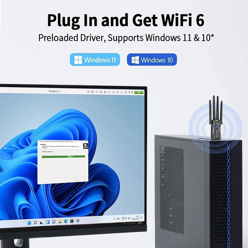 WiFi 6 USB 3.0 어댑터 1800Mbps 듀얼 - Pc Gaming Graphics Card 리뷰 및 가격