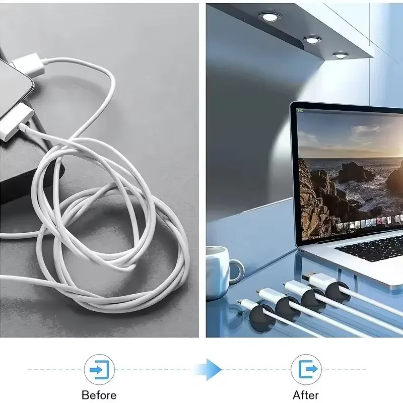 5/50Pcs 데스크탑 벽 케이블 클립 와이어 관리 U - Cable Management Sleeve 리뷰 및 가격